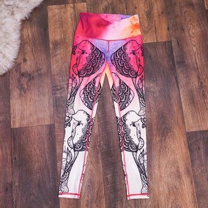 soft Chisportate yoga bohemian leggings bright M